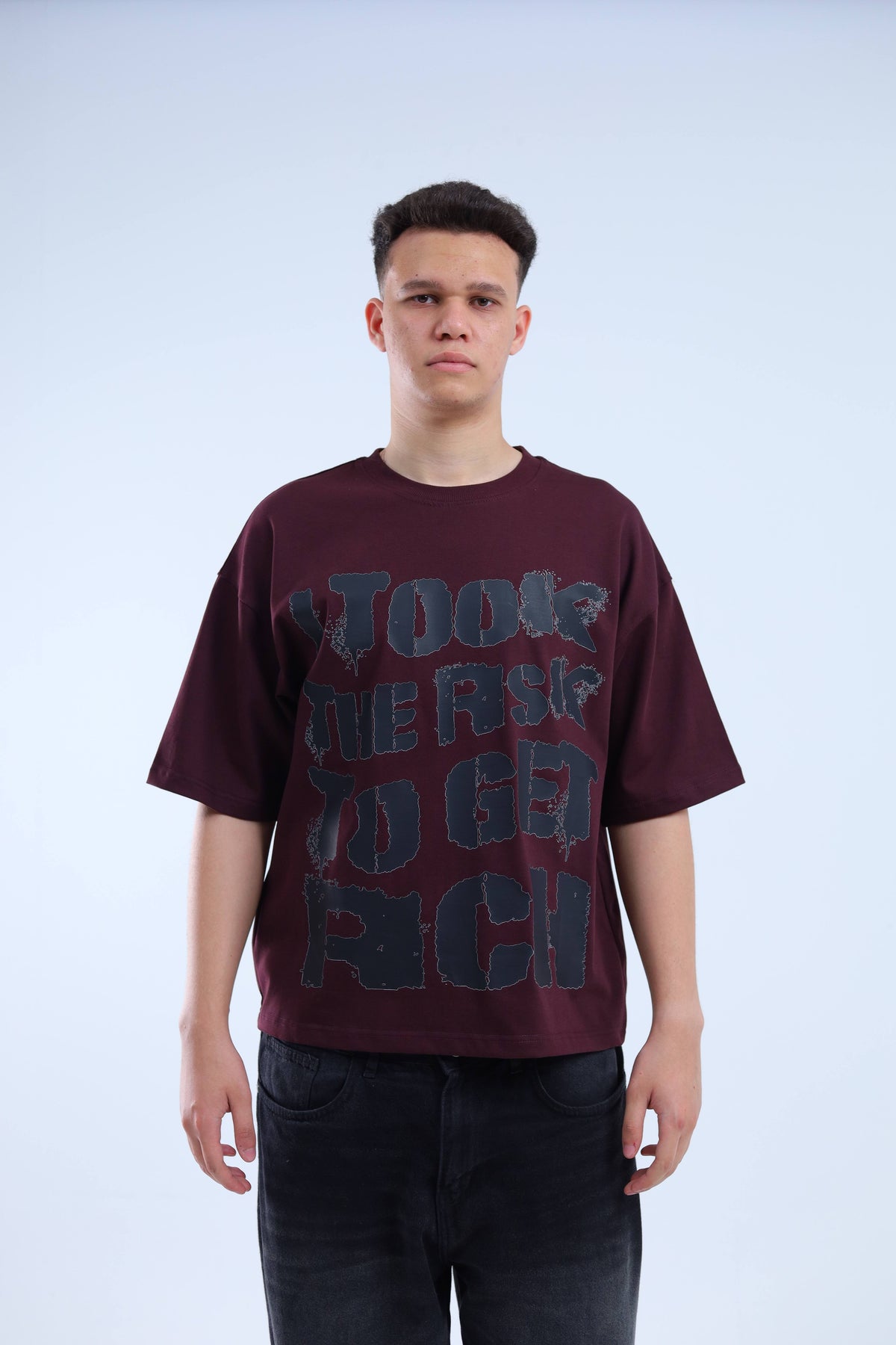 Took The Risk Oversize T_shirt